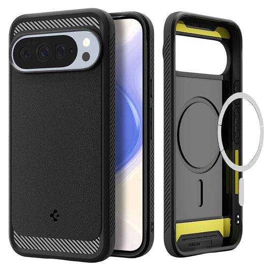 MagSafe tok Google Pixel 10 Pro XL-hez, Spigen, Rugged Armor, Matt Fekete ACS09721