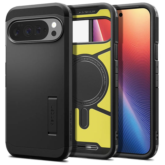 MagSafe tok Google Pixel 10 Pro XL-hez, Spigen, Tough Armor, Fekete