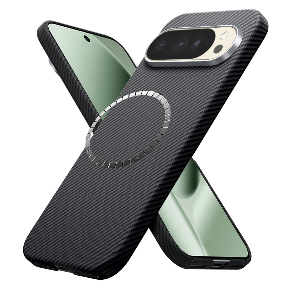 MagSafe tok Google Pixel 10 Pro XL-hez, Techsuit, Aramid Fiber, Fekete