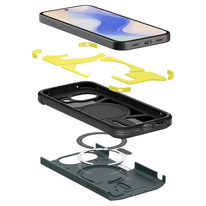 MagSafe tok Google Pixel 10a-hoz, Spigen, Tough Armor, Zöld ACS11282