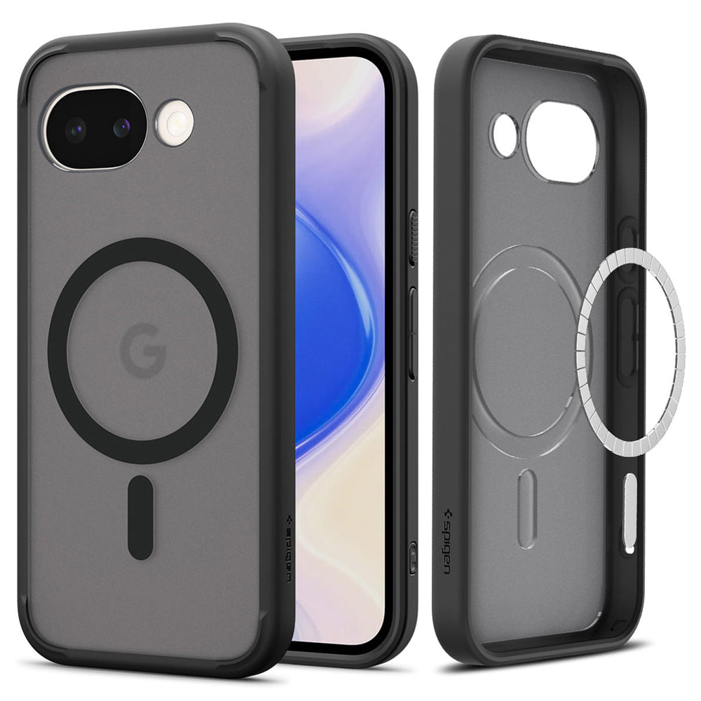 MagSafe tok Google Pixel 10a-hoz, Spigen, Ultra Hybrid, Szatén Fekete ACS11278