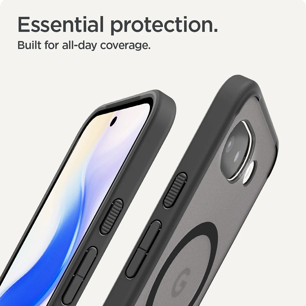 MagSafe tok Google Pixel 10a-hoz, Spigen, Ultra Hybrid, Szatén Fekete ACS11278