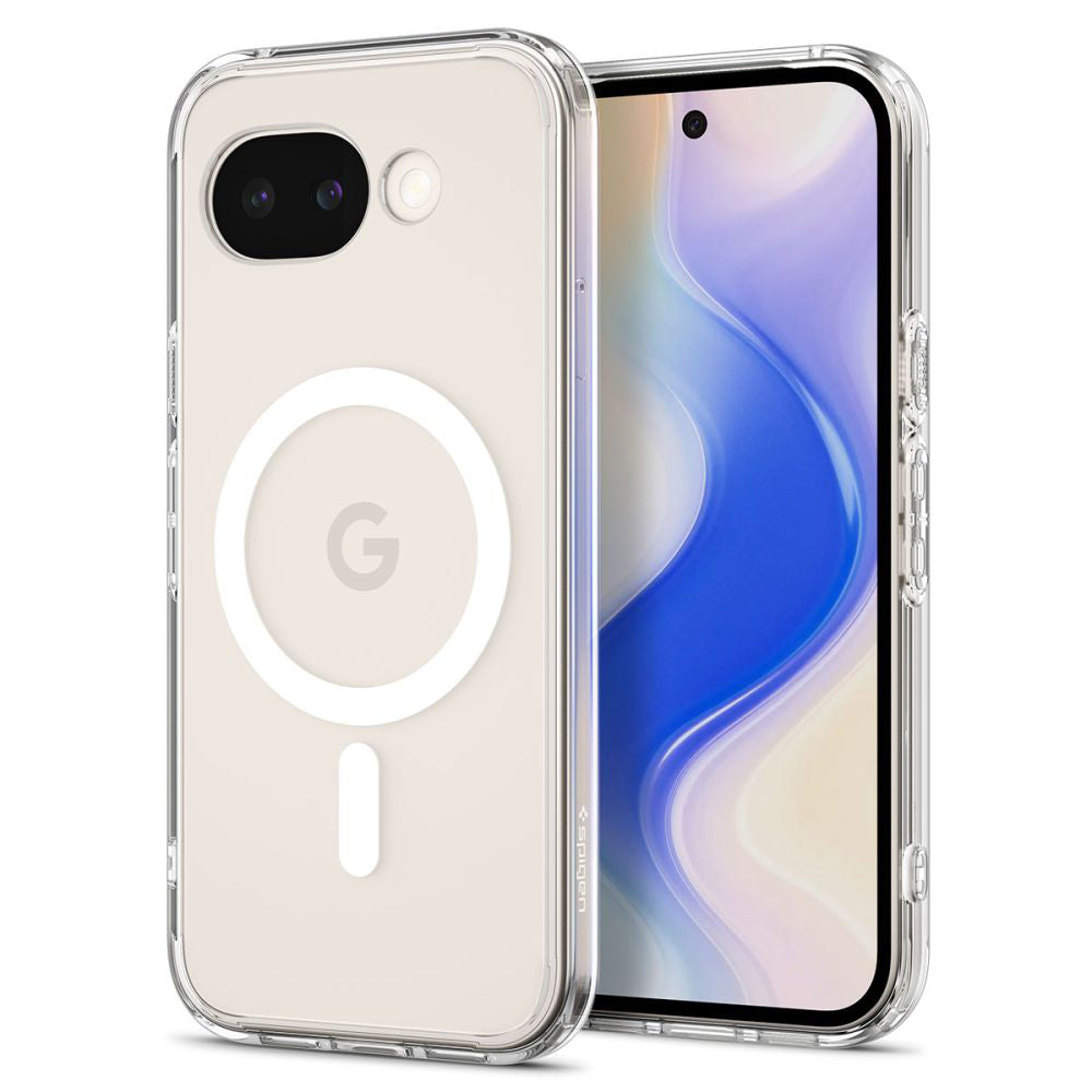 MagSafe tok Google Pixel 10a-hoz, Spigen, Ultra Hybrid, Átlátszó Fehér ACS11276