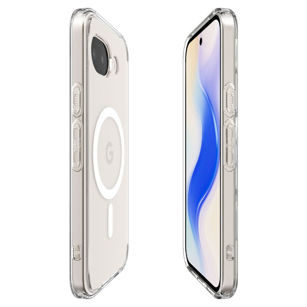 MagSafe tok Google Pixel 10a-hoz, Spigen, Ultra Hybrid, Átlátszó Fehér ACS11276