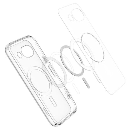 MagSafe tok Google Pixel 10a-hoz, Spigen, Ultra Hybrid, Átlátszó Fehér ACS11276