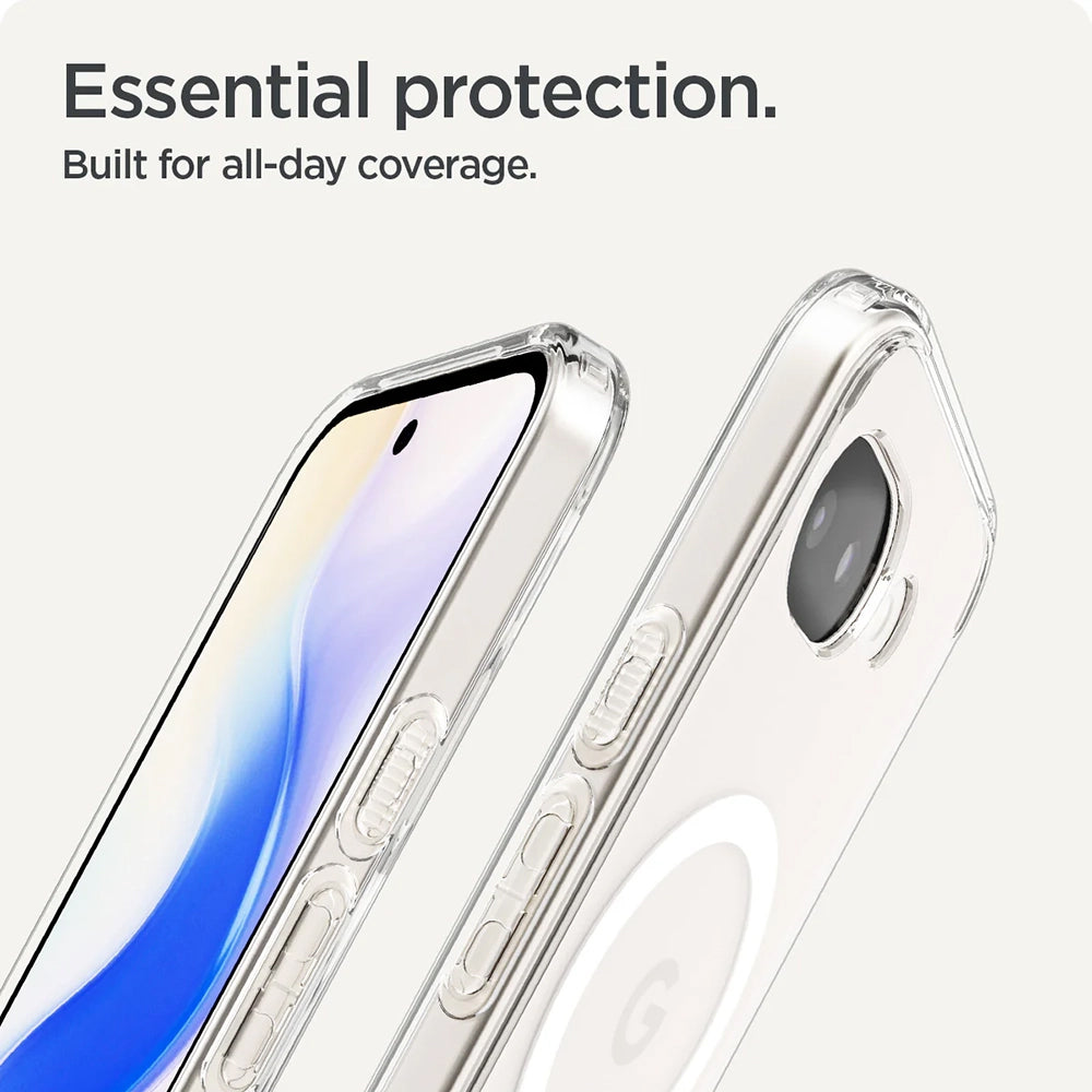 MagSafe tok Google Pixel 10a-hoz, Spigen, Ultra Hybrid, Átlátszó Fehér ACS11276