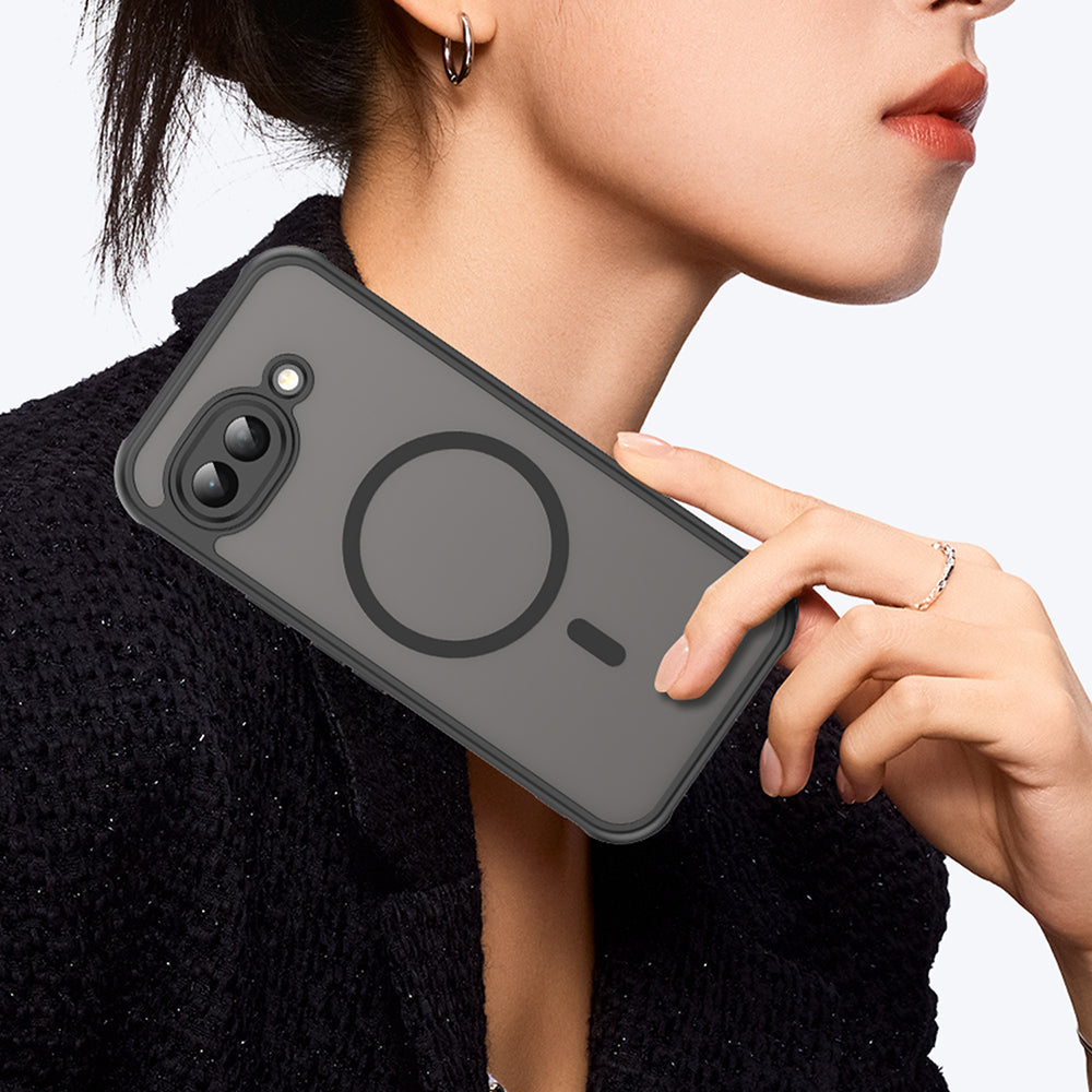 MagSafe Case for Google Pixel 10a, Techsuit, HaloFrost II, Black