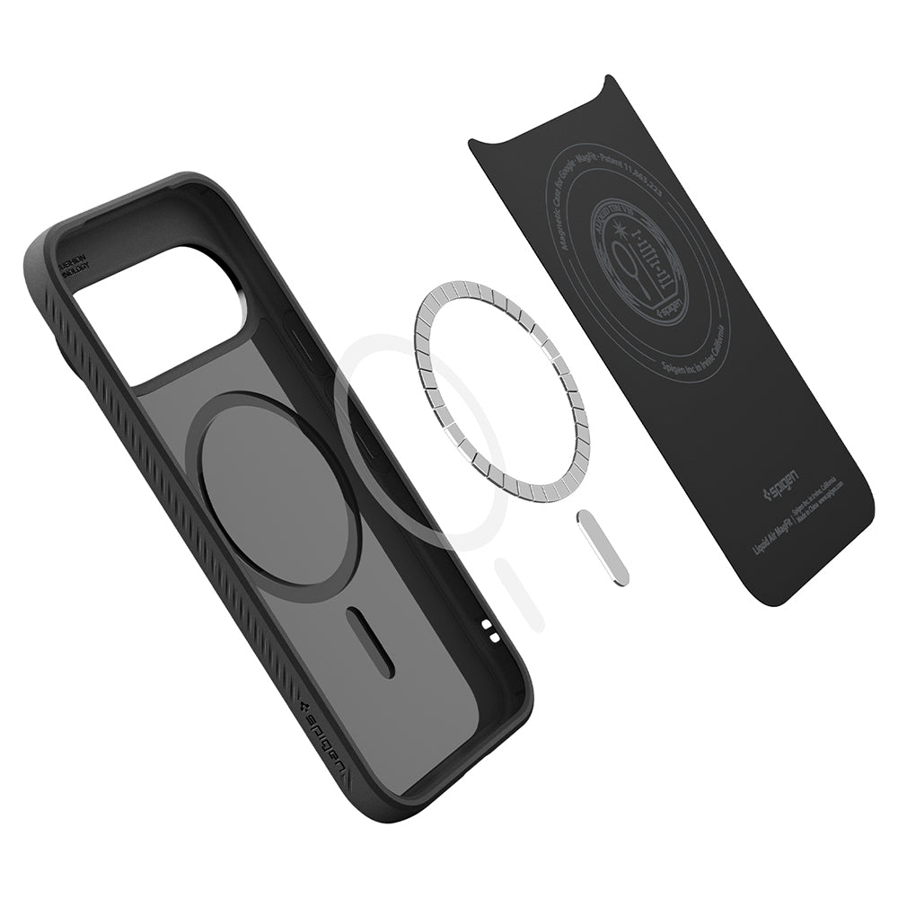 MagSafe tok Google Pixel 11 Pro-hoz, Spigen, Liquid Air, Matt fekete ACS11429