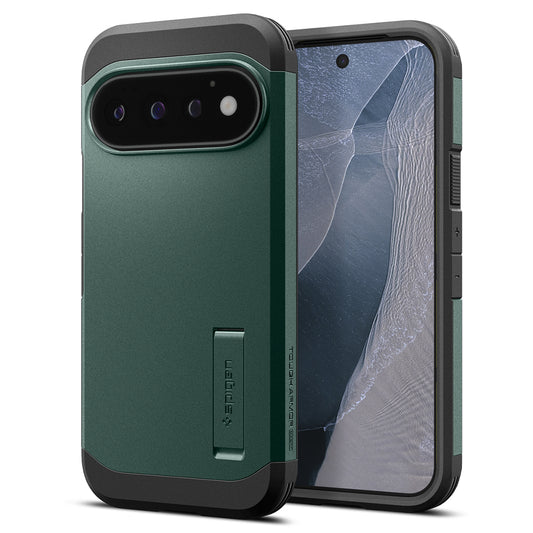 MagSafe tok Google Pixel 11 Pro-hoz, Spigen, Tough Armor, Zöld ACS11859