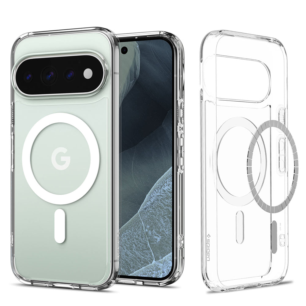MagSafe tok Google Pixel 11 Pro-hoz, Spigen, Ultra Hybrid, Átlátszó Fehér ACS11431