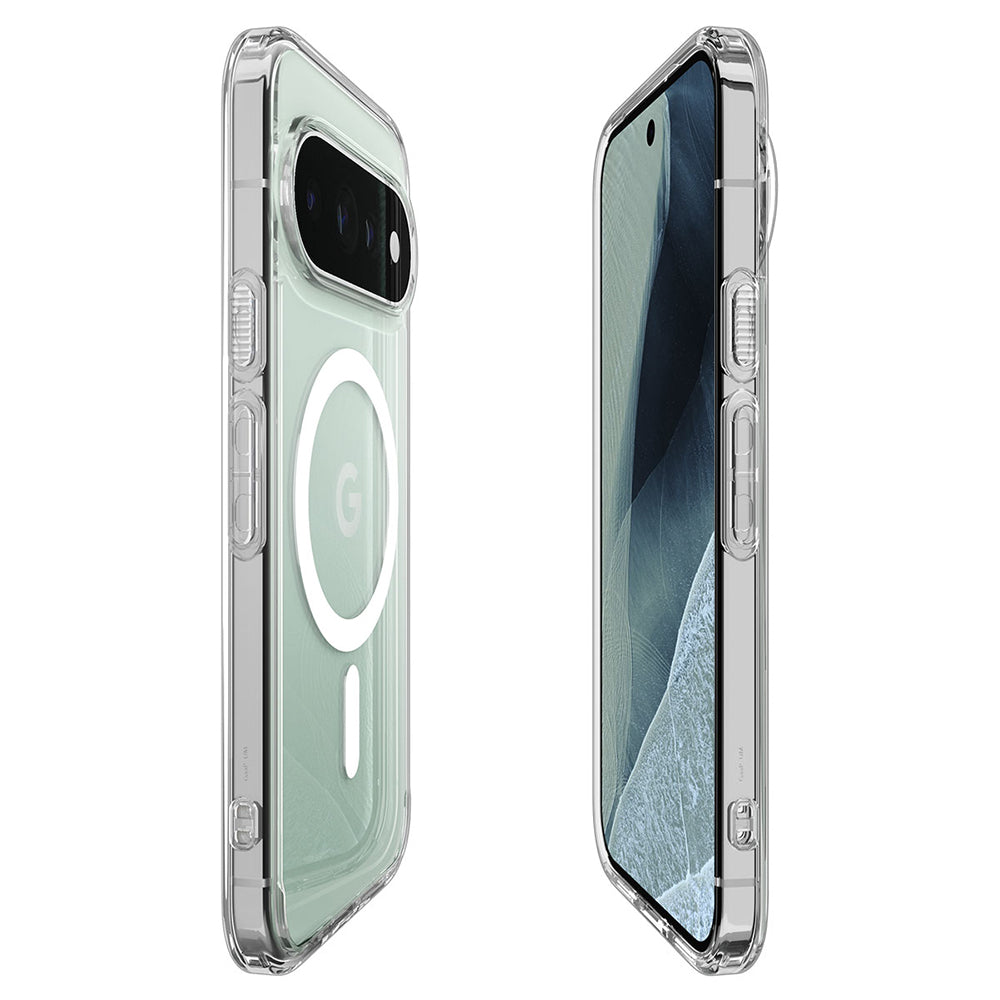 MagSafe tok Google Pixel 11 Pro-hoz, Spigen, Ultra Hybrid, Átlátszó Fehér ACS11431