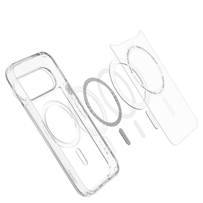 MagSafe tok Google Pixel 11 Pro-hoz, Spigen, Ultra Hybrid, Átlátszó Fehér ACS11431