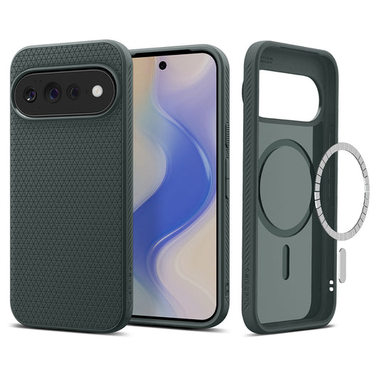 MagSafe tok Google Pixel 11 Pro XL-hez, Spigen, Liquid Air, Zöld ACS11863