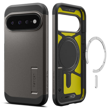 MagSafe tok Google Pixel 11 Pro XL-hez, Spigen, Tough Armor, Szürke ACS11865