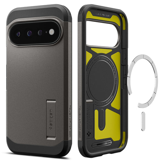 MagSafe tok Google Pixel 11 Pro XL-hez, Spigen, Tough Armor, Szürke ACS11865