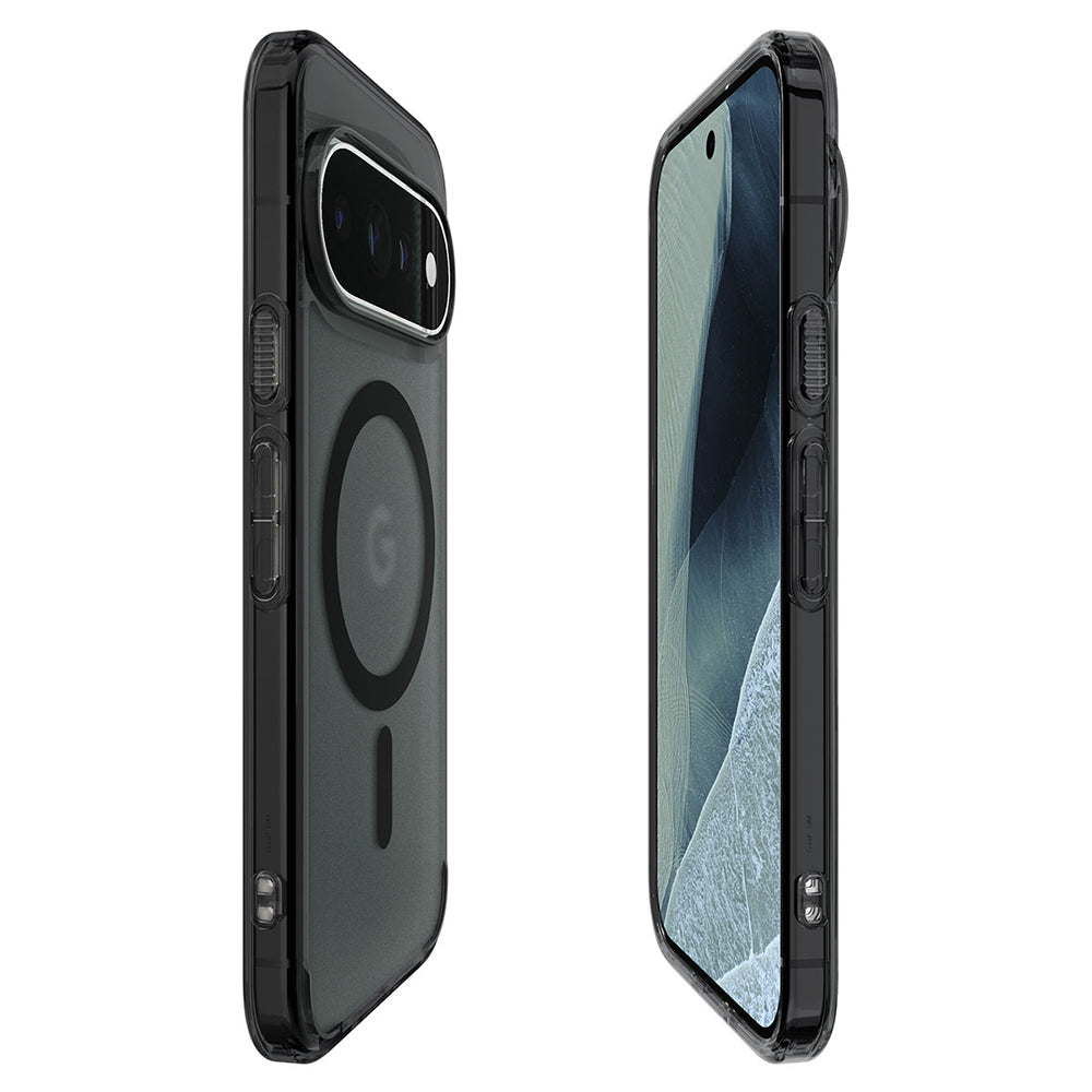 MagSafe tok Google Pixel 11 Pro XL-hez, Spigen, Ultra Hybrid, Fekete Szatén ACS11452
