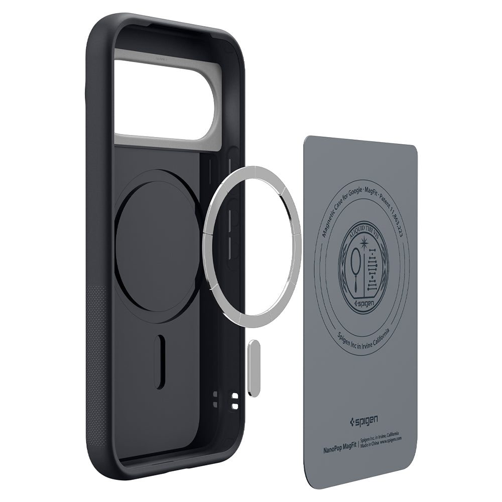MagSafe tok Google Pixel 11-hez, Spigen, Caseology Nano Pop, Fekete ACS11445
