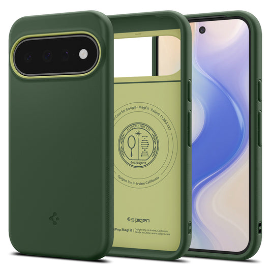 MagSafe tok Google Pixel 11-hez, Spigen, Caseology Nano Pop, Zöld ACS11446