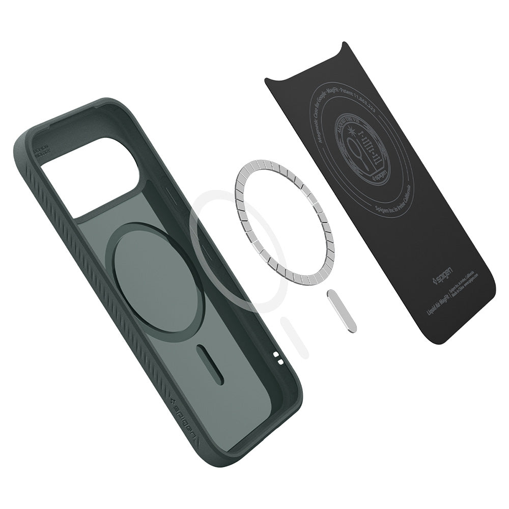 MagSafe tok Google Pixel 11-hez, Spigen, Liquid Air, Zöld ACS11853