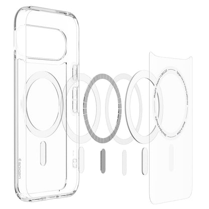 MagSafe tok Google Pixel 11-hez, Spigen, Ultra Hybrid, Átlátszó Fehér ACS11441