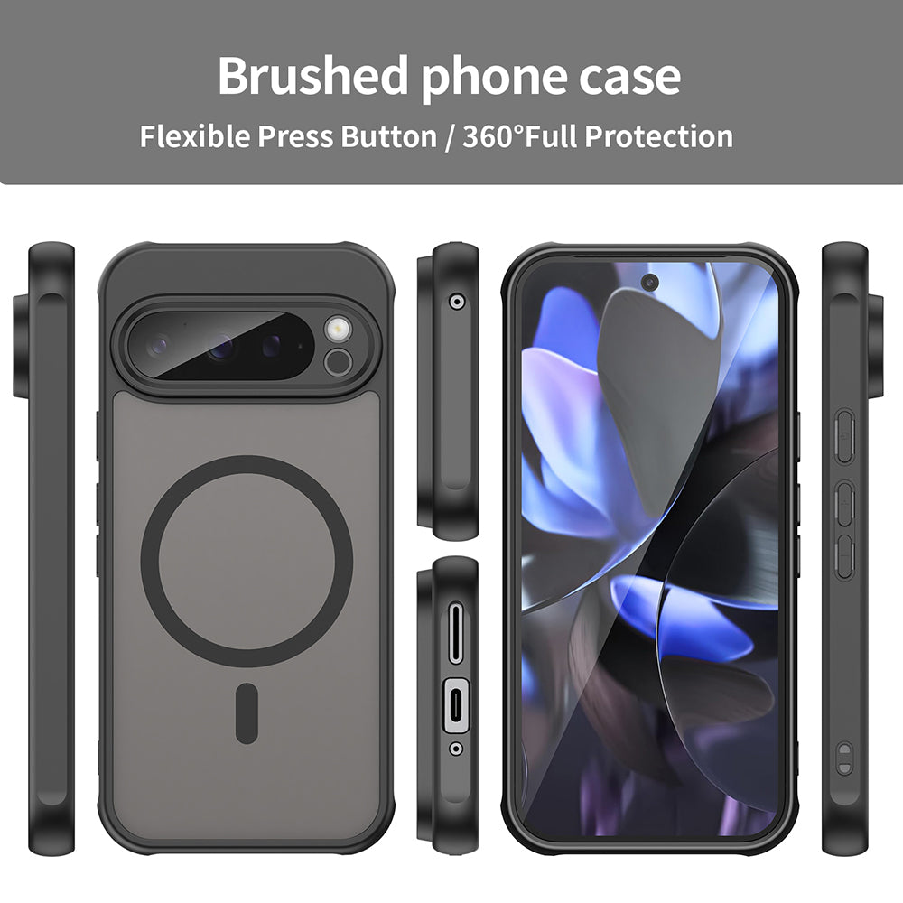 MagSafe tok Google Pixel 9 Pro-hoz, Techsuit, HaloFrost II, Fekete