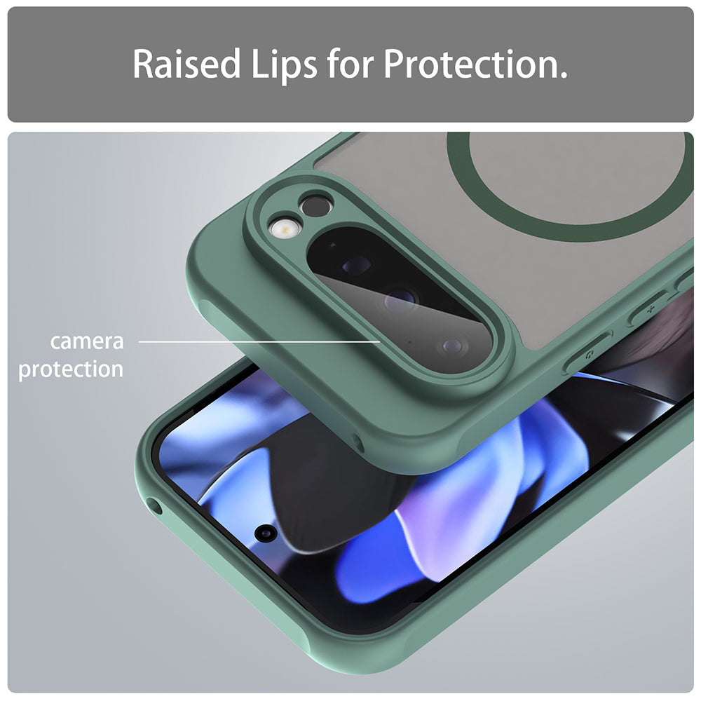 MagSafe tok Google Pixel 9 Pro-hoz, Techsuit, HaloFrost II, Zöld