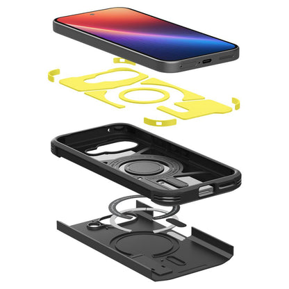 MagSafe tok Google Pixel 9a-hoz, Spigen, Tough Armor, Fekete