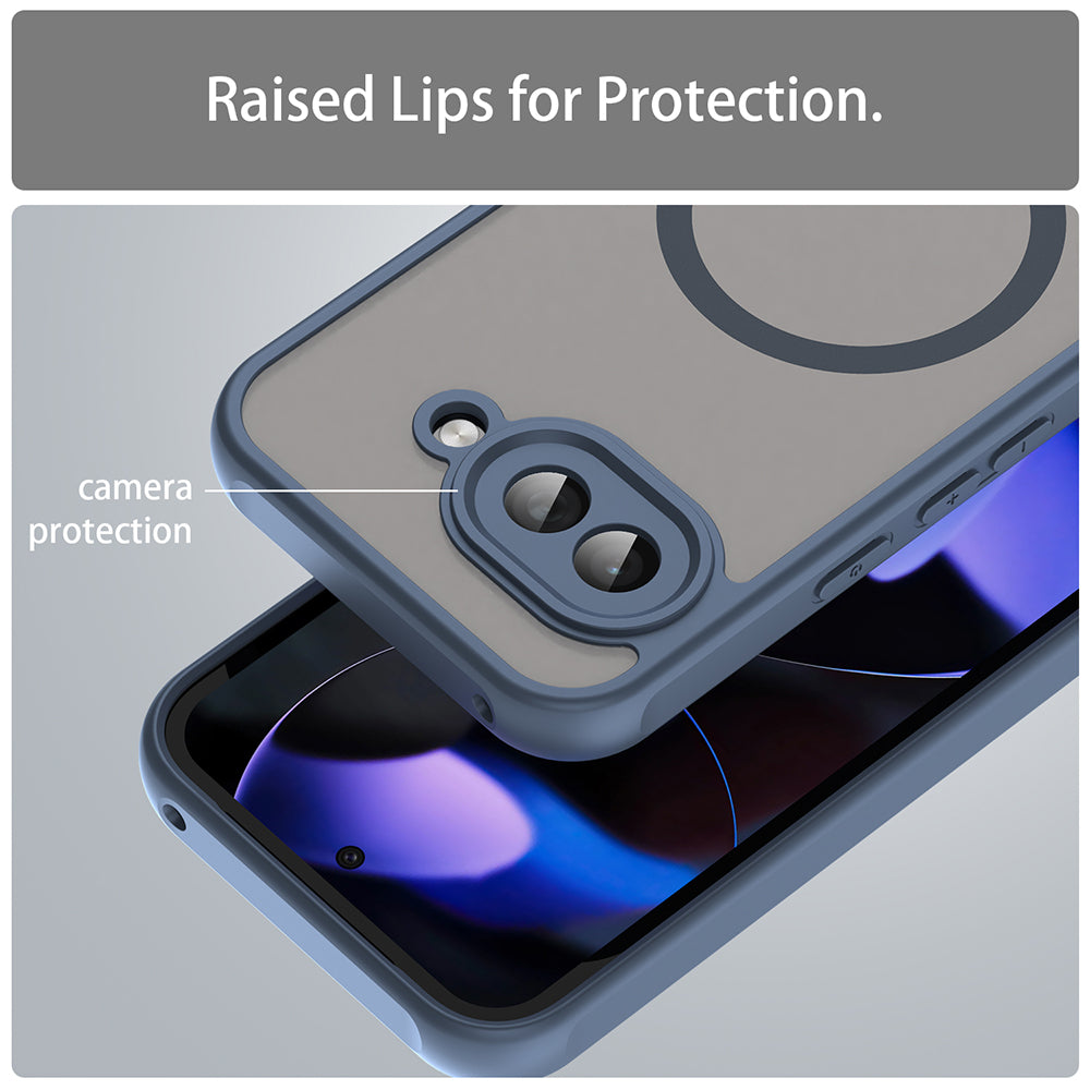 MagSafe tok Google Pixel 9a-hoz, Techsuit, HaloFrost II, Tengerészkék