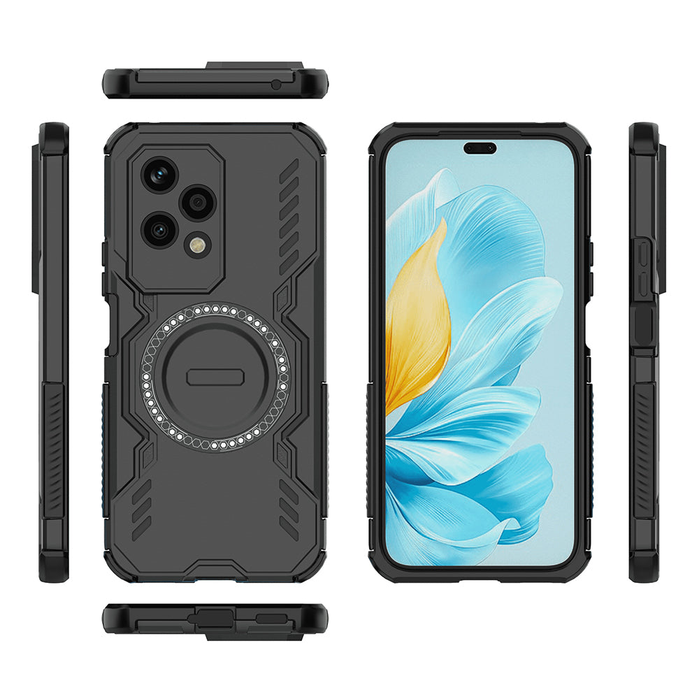 MagSafe tok Honor 200 Lite-hez, Techsuit, ArmorMag, Fekete