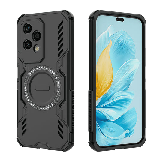 MagSafe tok Honor 200 Lite-hez, Techsuit, ArmorMag, Fekete
