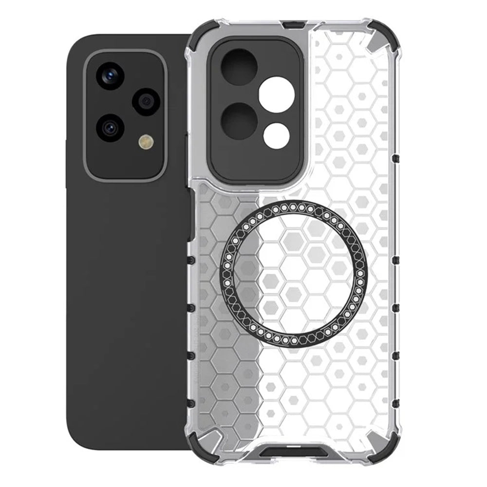 MagSafe tok Honor 200 Lite-hez, Techsuit, HoneyComb Shield, Fehér