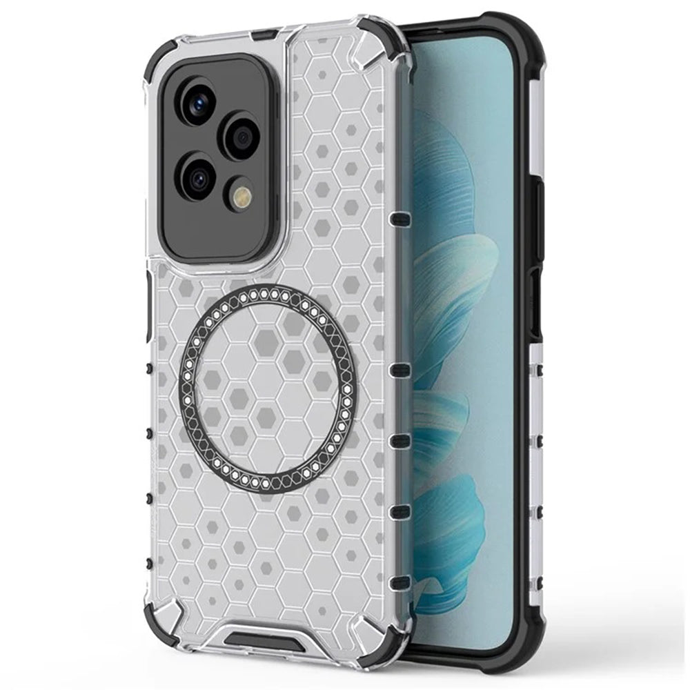 MagSafe tok Honor 200 Lite-hez, Techsuit, HoneyComb Shield, Fehér