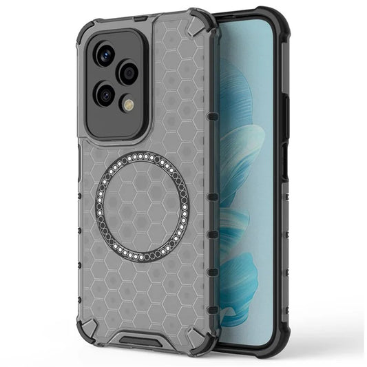 MagSafe tok Honor 200 Lite-hez, Techsuit, HoneyComb Shield, Fekete