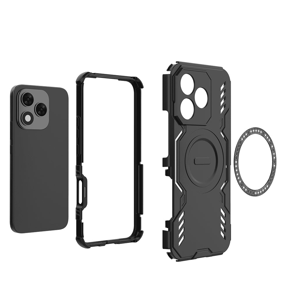 MagSafe tok Honor 400 Lite-hez, Techsuit, ArmorMag, Fekete