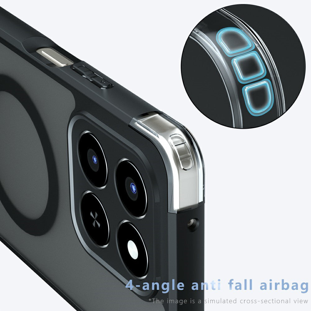 MagSafe tok Honor 400 Smart 4G / X7d 4G / 400 Smart 5G készülékekhez, Techsuit, PureFrost, Szaténfekete