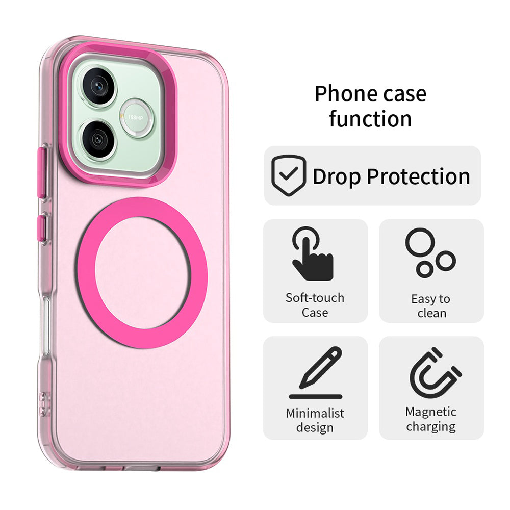 MagSafe tok Honor 600 Pro / 600-hoz, Techsuit, CandyCase, Rózsaszín
