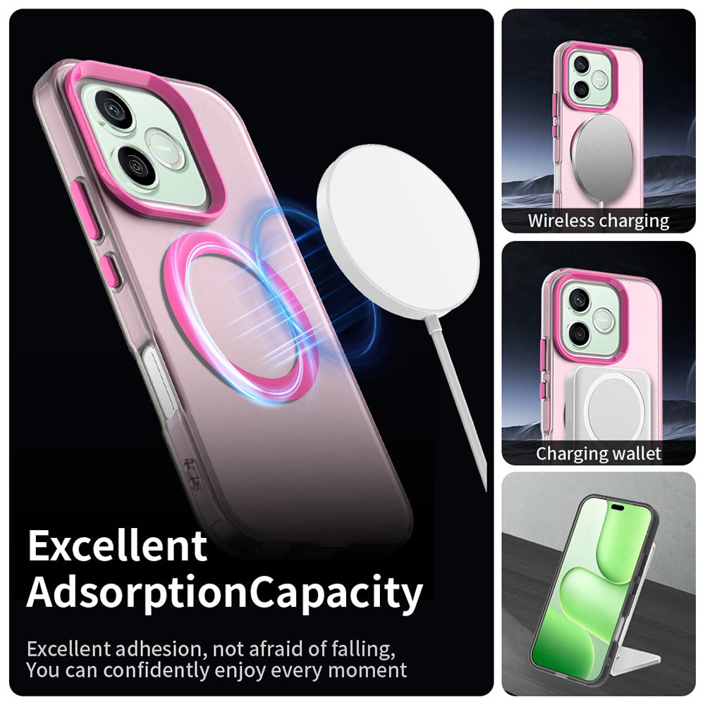 MagSafe tok Honor 600 Pro / 600-hoz, Techsuit, CandyCase, Rózsaszín
