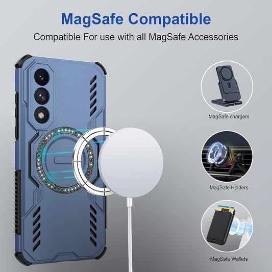 MagSafe tok Honor 600 Pro-hoz, Techsuit, ArmorMag, Kék