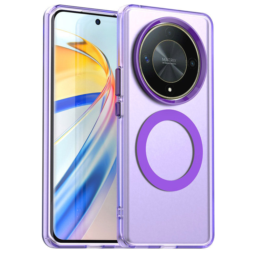 MagSafe tok Honor Magic6 Lite-hez, Techsuit, CandyCase, Lila