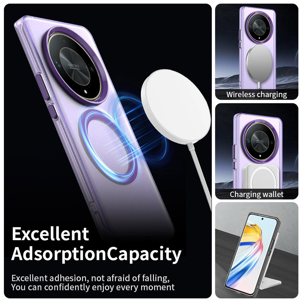 MagSafe tok Honor Magic6 Lite-hez, Techsuit, CandyCase, Lila