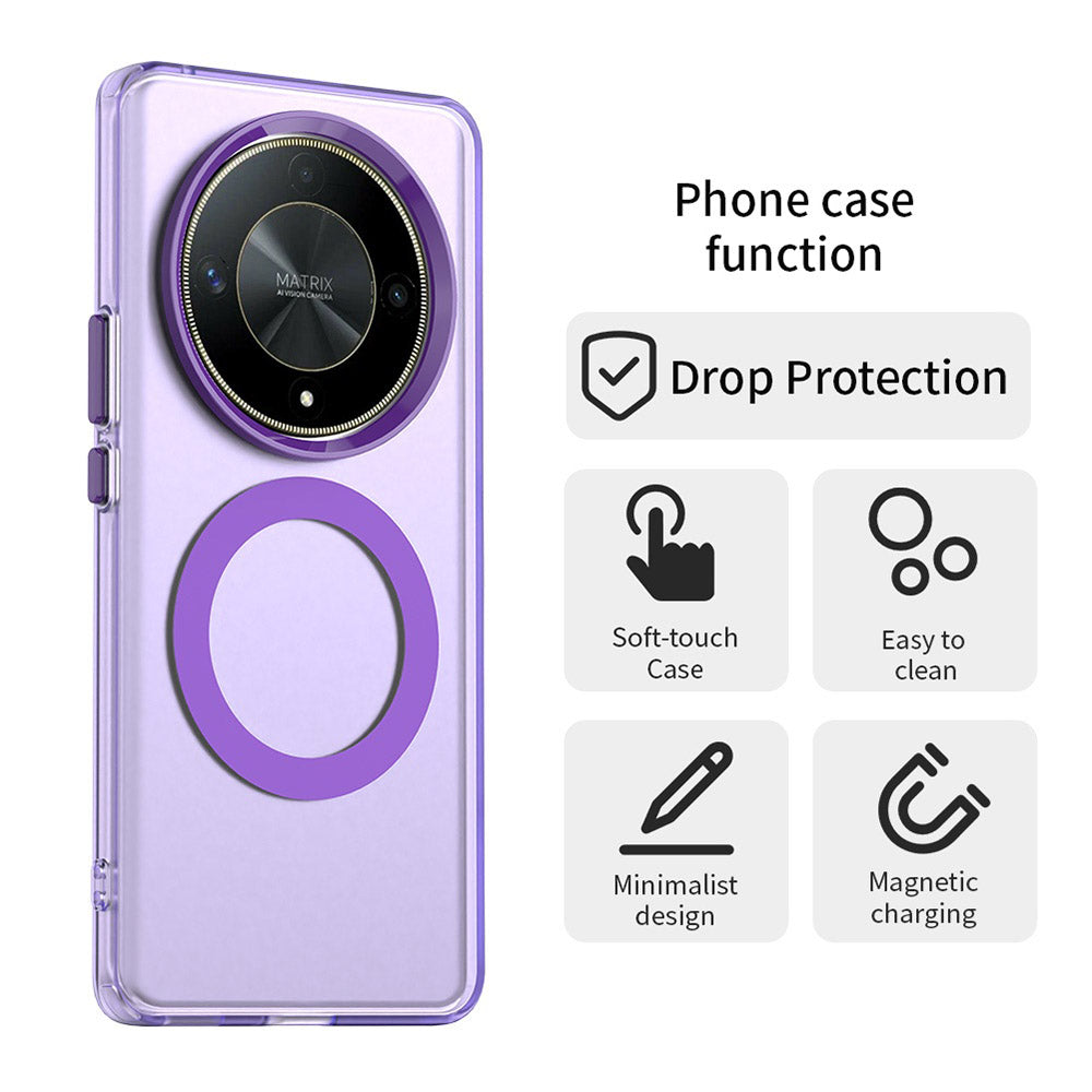MagSafe tok Honor Magic6 Lite-hez, Techsuit, CandyCase, Lila