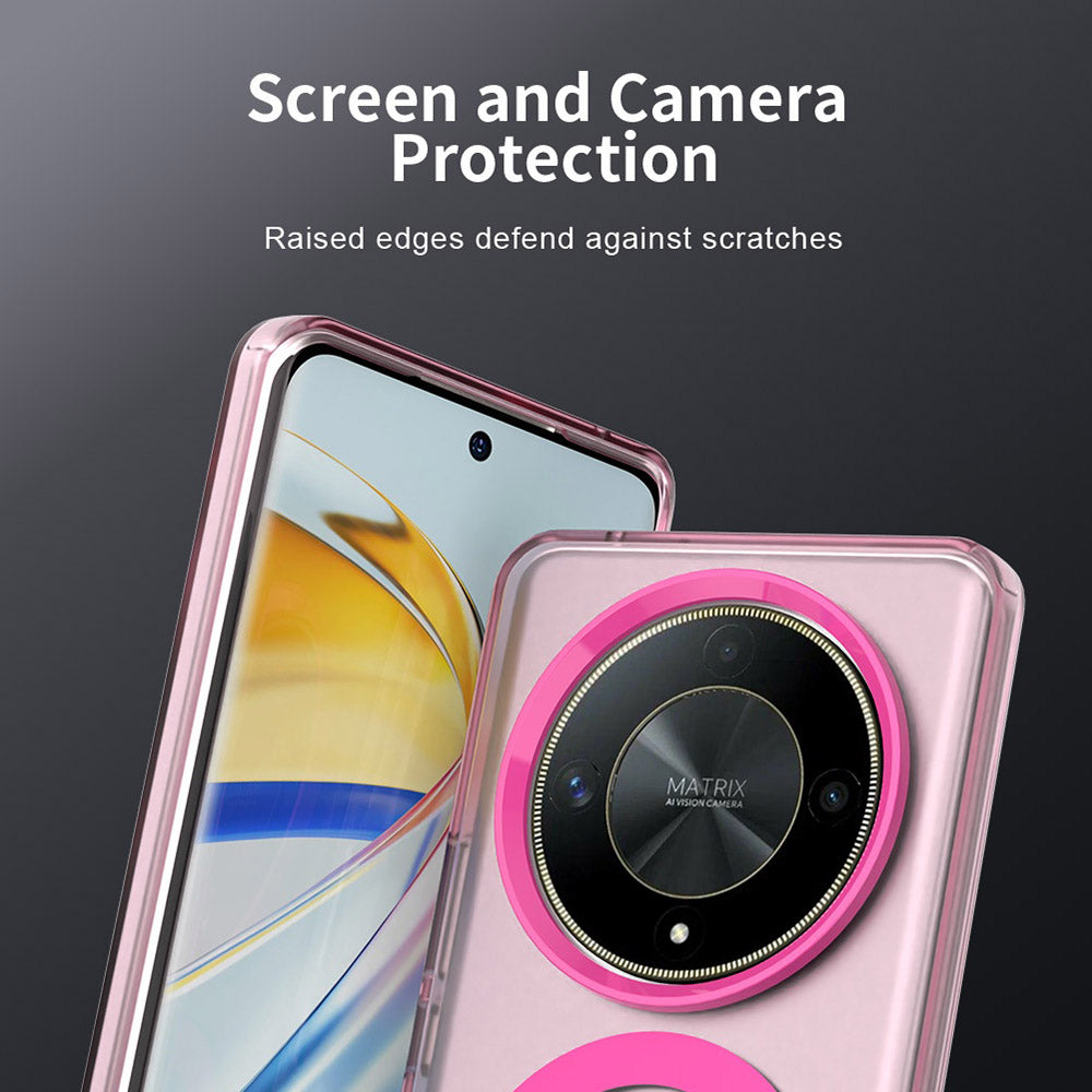 MagSafe tok Honor Magic6 Lite-hez, Techsuit, CandyCase, Rózsaszín