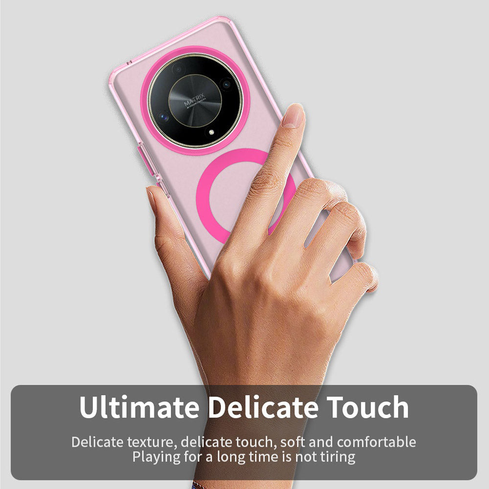 MagSafe tok Honor Magic6 Lite-hez, Techsuit, CandyCase, Rózsaszín