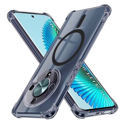 MagSafe Case for Honor Magic6 Lite, Techsuit, Shockproof Clear, Smoke