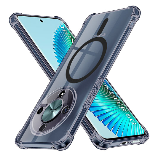 MagSafe tok Honor Magic6 Lite-hez, Techsuit, ütésálló átlátszó, füstszínű