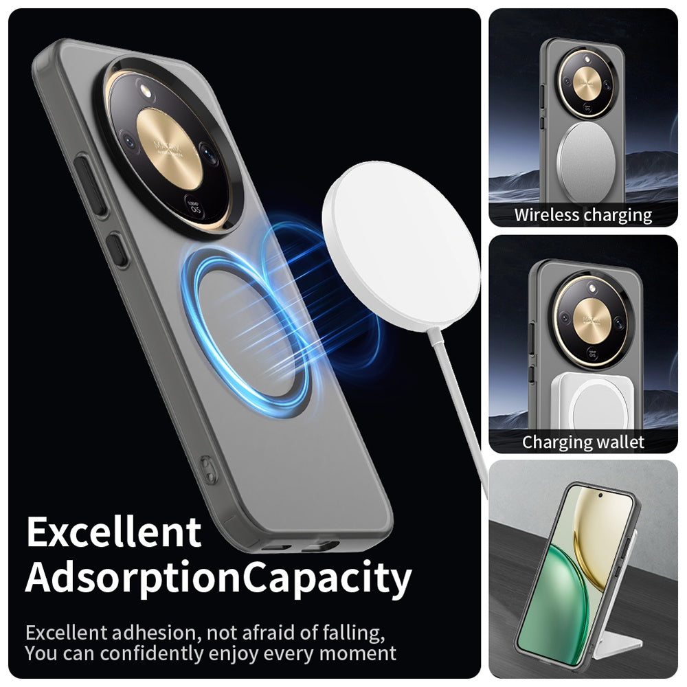 MagSafe tok Honor Magic8 Lite-hoz, Techsuit, CandyCase, Fekete