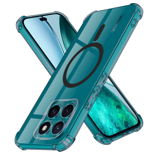 MagSafe tok Honor X8c-hez, Techsuit, ütésálló átlátszó, füstszínű