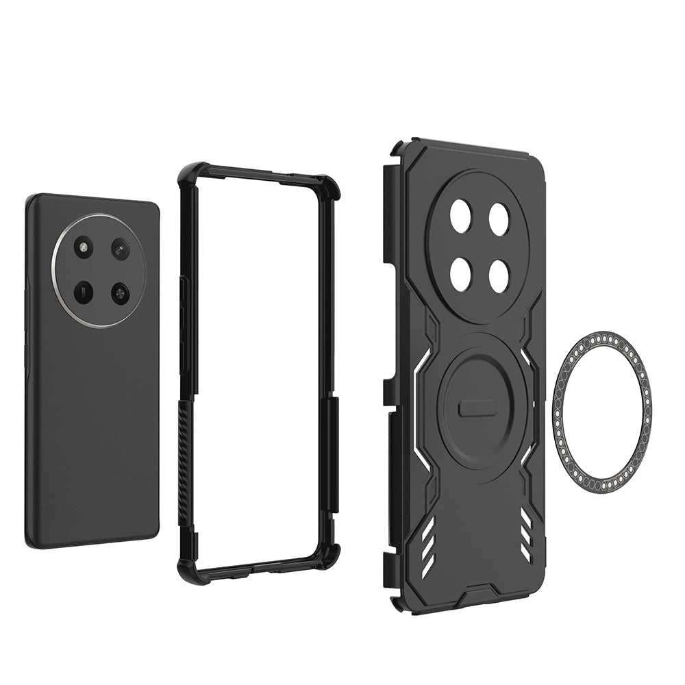 MagSafe tok Honor X9c / Magic7 Lite-hez, Techsuit, ArmorMag, Fekete