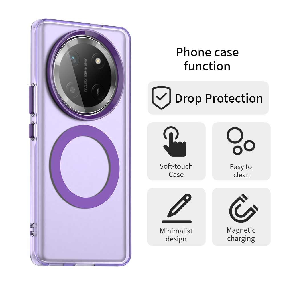 MagSafe tok Honor X9c / Magic7 Lite, Techsuit, CandyCase, Lila