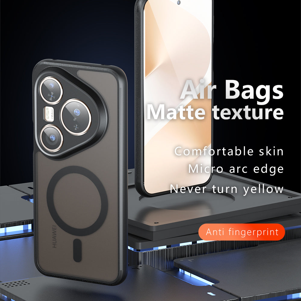 MagSafe tok Huawei Pura 80 Pro / Pura 80 Ultra készülékhez, Techsuit, PureFrost, Fekete Szatén